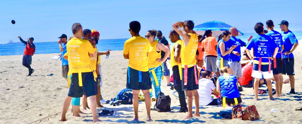 flag football league group photo